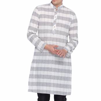 Grab This Amazing Readymade Kurtas For Men Fabricated On Cotton. This Kurta Is Suitable For Festive Wear Or Any Wedding Functions. It Is Light In Weight and Can Be Paired With Any Kind Of Bottom Like Chudidar, Pyjama Or Even Denims. Its Fabric Is Soft Towards Skin And Avialable In All Sizes. Buy Now.