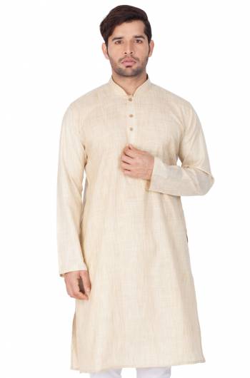 Grab This Amazing Readymade Kurtas For Men Fabricated On Cotton. This Kurta Is Suitable For Festive Wear Or Any Wedding Functions. It Is Light In Weight and Can Be Paired With Any Kind Of Bottom Like Chudidar, Pyjama Or Even Denims. Its Fabric Is Soft Towards Skin And Avialable In All Sizes. Buy Now.