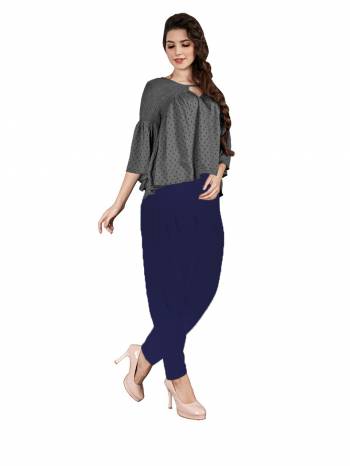 Grab This Super Comfort Patiala To Pair Up With Your Kurtis For Utmost Comfort. This Patiala IS Fabricated On Stretchable Cotton And A Very Neat Cowl Pattern. Buy Now.