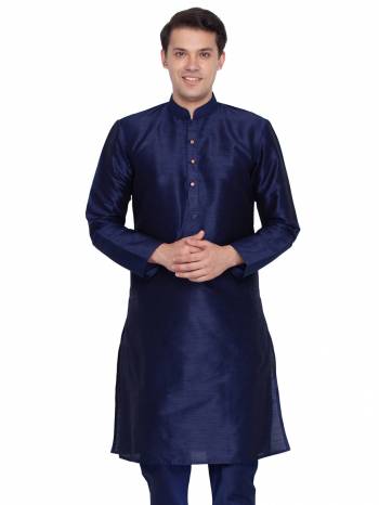 Grab This Amazing Readymade Kurtas For Men Fabricated On Cotton Silk.?This Kurta Is Suitable For Festive Wear Or Any Wedding Functions. It Is Light In Weight and Can Be Paired With Any Kind Of Bottom Like Chudidar, Pyjama Or Even Denims. Its Fabric Is Soft Towards Skin And Avialable In All Sizes. Buy Now.