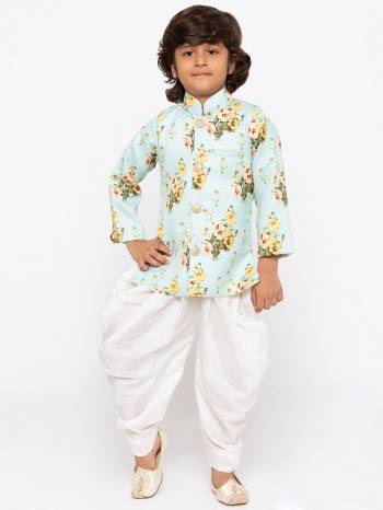 This Festive Season Give Your Child A Cute Indo-Western Look Wearing This Designer Readymade Set Of Printed Kurta And Plain Dhoti Which Is Cotton Silk Based. Its Fabric Has Rich Feel And Light In Weight, Also It Is Available In All Sizes. Choose As Per The Desired Fit And Comfort. Buy Now.