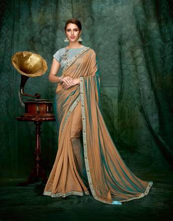 This subtle , simple and sophisticated saree with a perfect sheen and to-the point detailings will give you the perfect notes on class and taste of elegance. 
