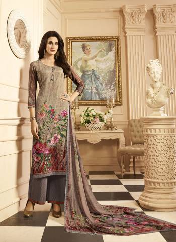 Grab This Pretty Suit For The Upcoming Festive Season With This Straight Suit In Multi And Mauve Color. This Pretty Digital Printed Suit In Fabricated on Crepe Paired With Georgette Fabricated Dupatta. It Is Light In Weight, Durable And Easy To Care For. 