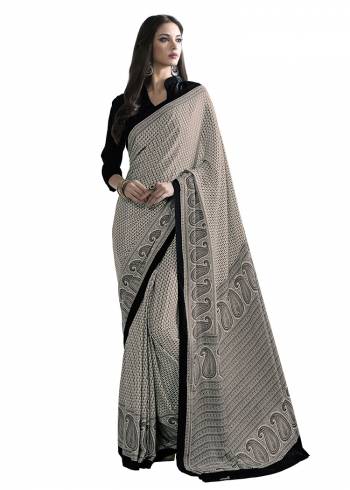 For Your Casuals Or Semi-Casuals, Grab This Light Weight Printed Saree Fabricated On Crepe. Its Fabric IS Soft Towards Skin And Ensures Superb Comfort All Day Long