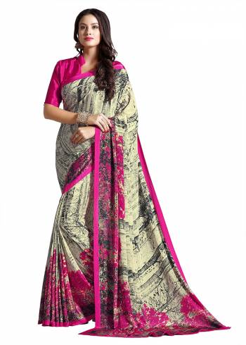 For Your Casuals Or Semi-Casuals, Grab This Light Weight Printed?Saree Fabricated On Crepe. Its Fabric IS Soft Towards Skin And Ensures Superb Comfort All Day Long. Buy Now.