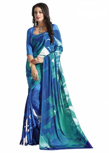 For Your Casuals Or Semi-Casuals, Grab This Light Weight Printed?Saree Fabricated On Crepe. Its Fabric IS Soft Towards Skin And Ensures Superb Comfort All Day Long. Buy Now.