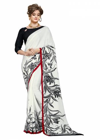 For Your Casuals Or Semi-Casuals, Grab This Light Weight Printed?Saree Fabricated On Crepe. Its Fabric IS Soft Towards Skin And Ensures Superb Comfort All Day Long. Buy Now.