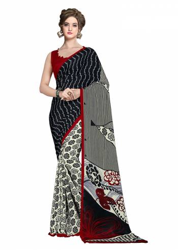 For Your Casuals Or Semi-Casuals, Grab This Light Weight Printed?Saree Fabricated On Crepe. Its Fabric IS Soft Towards Skin And Ensures Superb Comfort All Day Long. Buy Now.