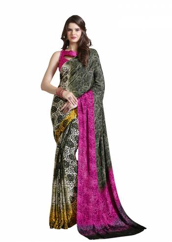 For Your Casuals Or Semi-Casuals, Grab This Light Weight Printed?Saree Fabricated On Crepe. Its Fabric IS Soft Towards Skin And Ensures Superb Comfort All Day Long. Buy Now.