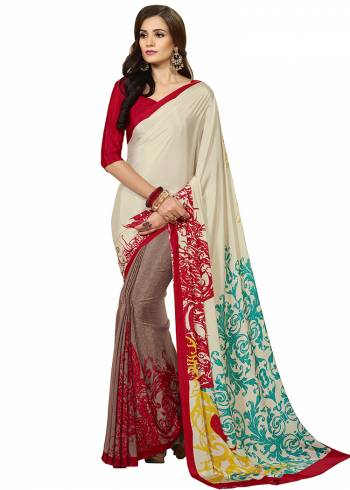 For Your Casuals Or Semi-Casuals, Grab This Light Weight Printed?Saree Fabricated On Crepe. Its Fabric IS Soft Towards Skin And Ensures Superb Comfort All Day Long. Buy Now.