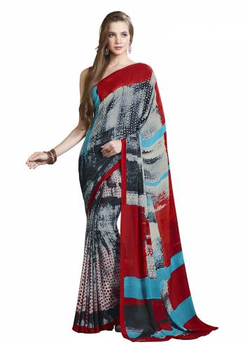 For Your Casuals Or Semi-Casuals, Grab This Light Weight Printed?Saree Fabricated On Crepe. Its Fabric IS Soft Towards Skin And Ensures Superb Comfort All Day Long. Buy Now.