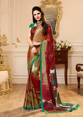 For Your Casuals Or Semi-Casuals, Grab This Light Weight Printed Saree Fabricated On Crepe. Its Fabric IS Soft Towards Skin And Ensures Superb Comfort All Day Long. Buy Now