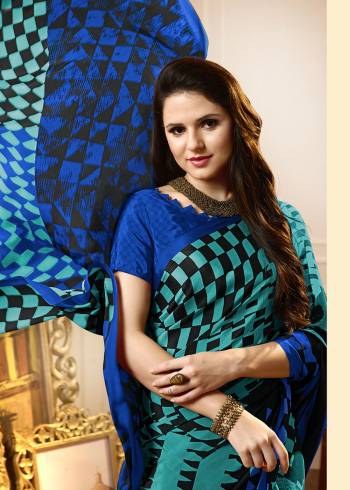 For Your Casuals Or Semi-Casuals, Grab This Light Weight Printed Saree Fabricated On Crepe. Its Fabric IS Soft Towards Skin And Ensures Superb Comfort All Day Long. Buy Now