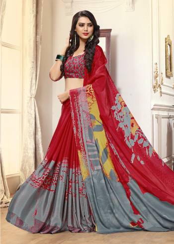 For Your Casuals Or Semi-Casuals, Grab This Light Weight Printed Saree Fabricated On Crepe. Its Fabric IS Soft Towards Skin And Ensures Superb Comfort All Day Long. Buy Now