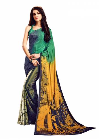 For Your Casuals Or Semi-Casuals, Grab This Light Weight Printed?Saree Fabricated On Crepe. Its Fabric IS Soft Towards Skin And Ensures Superb Comfort All Day Long. Buy Now