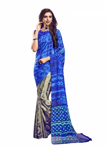 For Your Casuals Or Semi-Casuals, Grab This Light Weight Printed?Saree Fabricated On Crepe. Its Fabric IS Soft Towards Skin And Ensures Superb Comfort All Day Long. Buy Now