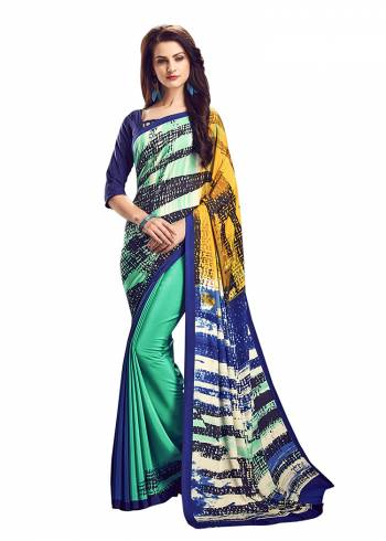 For Your Casuals Or Semi-Casuals, Grab This Light Weight Printed?Saree Fabricated On Crepe. Its Fabric IS Soft Towards Skin And Ensures Superb Comfort All Day Long. Buy Now