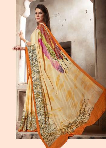 For Your Casuals Or Semi-Casuals, Grab This Light Weight Printed Saree Fabricated On Crepe. Its Fabric IS Soft Towards Skin And Ensures Superb Comfort All Day Long. Buy Now