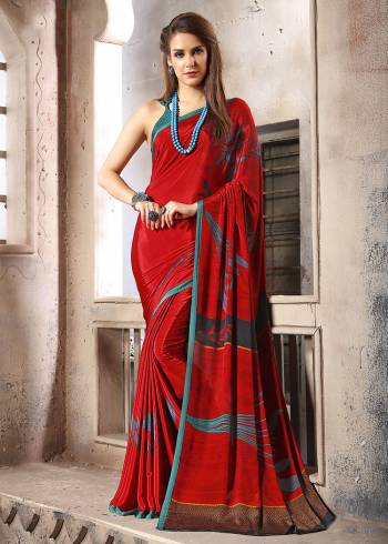 For Your Casuals Or Semi-Casuals, Grab This Light Weight Printed Saree Fabricated On Crepe. Its Fabric IS Soft Towards Skin And Ensures Superb Comfort All Day Long. Buy Now