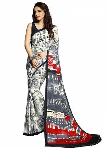 For Your Casuals Or Semi-Casuals, Grab This Light Weight Printed?Saree Fabricated On Crepe. Its Fabric IS Soft Towards Skin And Ensures Superb Comfort All Day Long. Buy Now