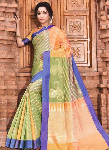 Grab This Pretty Saree For The Upcoming Festive Season With This?Heavy Woven Saree Fabricated In Art Silk Paired With Art Silk Fabricated Blouse. This Saree And Blouse Are Light Weight And Easy To Carry Throughout The Gala