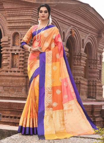 For A Rich And Elegant Look, Grab This Silk Based Saree Which Is?Suitable For All. This Saree Is Fabricated On Art Silk Paired With Art Silk Fabricated Blouse. It Is Beautified With Weave All Over. Buy Now