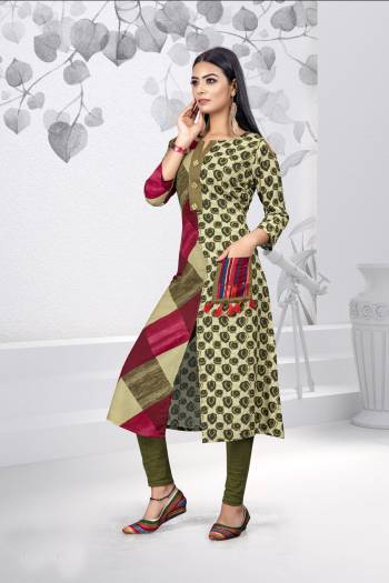 For Your Casuals Or Semi-Casuals, Grab This Readymade Kurti Fabricated on Rayon. Its Fabric Is Light In Weight And Easy To Carry All Day Long. 