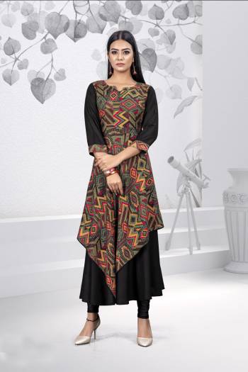 For Your Casuals Or Semi-Casuals, Grab This Readymade Kurti Fabricated on Rayon. Its Fabric Is Light In Weight And Easy To Carry All Day Long. 