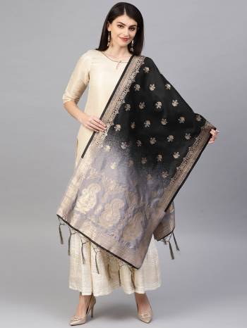 Enhance Your Look of gown and lehenga choli Or A Simple Kurti With Latest Trends Of Banarasi Dupatta Beautified With Attractive Weave All Over. You Can Pair This Up With Any Kind Of Ethnic Attire And In Same Or Contrasting Colored Attire.?