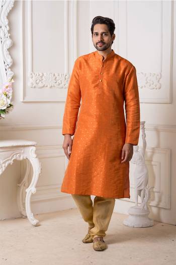 Grab This Amazing Pair Of Kurta And Chudidar For Men Fabricated On Art Silk.?This Kurta Is Suitable For Festive Wear Or Any Wedding Functions. It Is Light In Weight and Can Be Paired With Any Kind Of Bottom Like Chudidar, Pyjama Or Even Denims. Its Fabric Is Soft Towards Skin And Avialable In All Sizes. Buy Now.