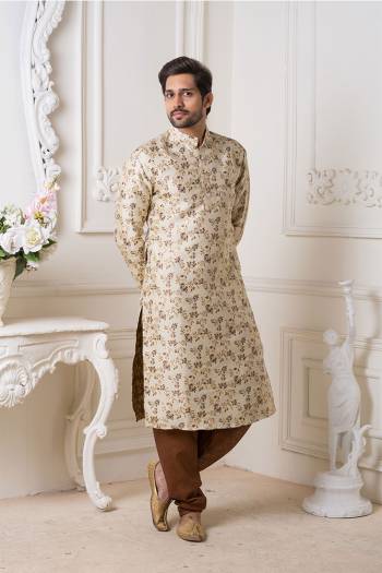 Grab This Amazing Pair Of Kurta And Chudidar For Men Fabricated On Art Silk.?This Kurta Is Suitable For Festive Wear Or Any Wedding Functions. It Is Light In Weight and Can Be Paired With Any Kind Of Bottom Like Chudidar, Pyjama Or Even Denims. Its Fabric Is Soft Towards Skin And Avialable In All Sizes. Buy Now.