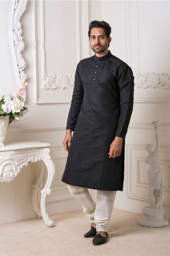 Grab This Amazing Pair Of Kurta And Chudidar For Men Fabricated On Art Silk.?This Kurta Is Suitable For Festive Wear Or Any Wedding Functions. It Is Light In Weight and Can Be Paired With Any Kind Of Bottom Like Chudidar, Pyjama Or Even Denims. Its Fabric Is Soft Towards Skin And Avialable In All Sizes. Buy Now.