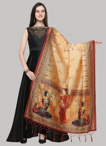 Grab This Classy Tassel Dupatta made from Assam silk has Beautified With decorative work like Digital Printed ,which makes it a smart pick for all occasions. You can wear this Dupatta in different styles Pairing Up With Different Kind Of Attires.