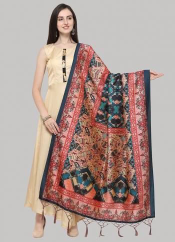 Grab This Classy Tassel Dupatta made from Assam silk has Beautified With decorative work like Digital Printed ,which makes it a smart pick for all occasions. You can wear this Dupatta in different styles Pairing Up With Different Kind Of Attires.