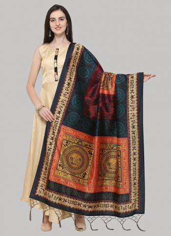 Grab This Classy Tassel Dupatta made from Assam silk has Beautified With decorative work like Digital Printed ,which makes it a smart pick for all occasions. You can wear this Dupatta in different styles Pairing Up With Different Kind Of Attires.