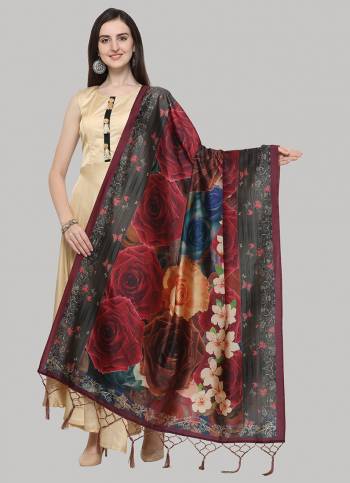 Grab This Classy Tassel Dupatta made from Assam silk has Beautified With decorative work like Digital Printed ,which makes it a smart pick for all occasions. You can wear this Dupatta in different styles Pairing Up With Different Kind Of Attires.