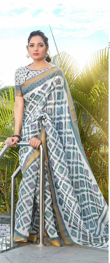 Celebrate This Festive Season With Beauty And Comfort Wearing This Pretty Saree Which Is Light Weight And Easy To Carry all Day Long. This Saree Is Fabricated On Super Net Paired With Cotton Fabricated Blouse. It Is Also Beautified With Multi Colored Thread Work. Buy Now.