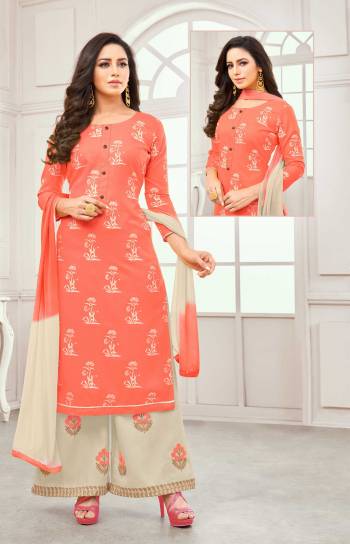 You Will Definitely Earn Lots Of Compliments Wearing This Designer Straight Suit In Old Rose Pink And Pale Grey Color. This Pretty Dress Material Is Soft Cotton Based Paired With Chiffon Fabricated Dupatta. 