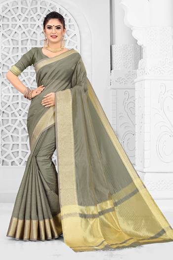 Simple And Elegant Looking Saree Is Here For Your Semi-Casuals Or Festive Wear. This Pretty Saree Is Fabricated On Orgenza Silk Paired With Art Silk Fabricated Blouse. It Is Light In Weight And Easy To Carry All Day Long. 