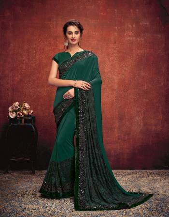 There is something about the rich, green hue that captivates everyone. Adding to the appeal is sequins anf frill detailing that is sure to make you look sensational. 