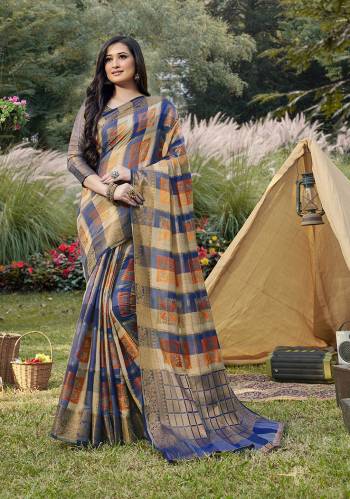 Classy Saree look pretty like never before.Wearing this Blue Color Saree which made from Handloom Silk With Blue Color Handloom Silk blouse, Saree has also decorative work like Heavy Zari Work With Woven.This beautiful Saree features a classy Zari Work Work all over,which makes it a smart pick for all occasions And You can wear this Saree in different styles. Buy Now.