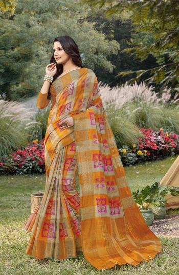 Classy Saree look pretty like never before.Wearing this Orange Color Saree which made from Handloom Silk With Orange Color Handloom Silk blouse, Saree has also decorative work like Heavy Zari Work With Woven.This beautiful Saree features a classy Zari Work Work all over,which makes it a smart pick for all occasions And You can wear this Saree in different styles. Buy Now.