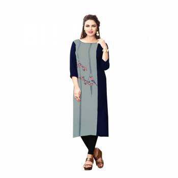 Add Some Casuals With This Readymade Printed Kurti. This Pretty Kurti Is Fabricated on Crepe And Available In All Regular Sizes. Its Fabric Is Soft Towards Skin And Esnures Superb Comfort All Day Long. 