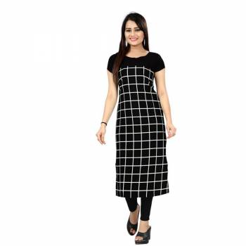 Add Some Casuals With This Readymade Printed Kurti. This Pretty Kurti Is Fabricated on Crepe And Available In All Regular Sizes. Its Fabric Is Soft Towards Skin And Esnures Superb Comfort All Day Long. 