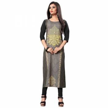 Add Some Casuals With This Readymade Printed Kurti. This Pretty Kurti Is Fabricated on Crepe And Available In All Regular Sizes. Its Fabric Is Soft Towards Skin And Esnures Superb Comfort All Day Long. 