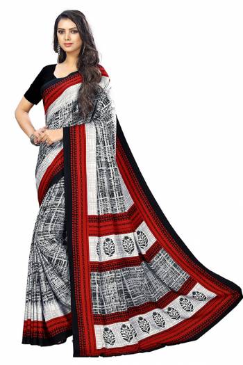 For Your Casuals Or Semi-Casuals, Grab This Light Weight Printed Saree Fabricated On Crepe. Its Fabric IS Soft Towards Skin And Ensures Superb Comfort All Day Long. Buy Now