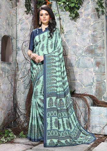 For Your Casuals Or Semi-Casuals, Grab This Light Weight Printed Saree Fabricated On Crepe. Its Fabric IS Soft Towards Skin And Ensures Superb Comfort All Day Long. Buy Now