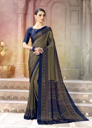 For Your Casuals Or Semi-Casuals, Grab This Light Weight Printed?Saree Fabricated On Crepe. Its Fabric IS Soft Towards Skin And Ensures Superb Comfort All Day Long. Buy Now