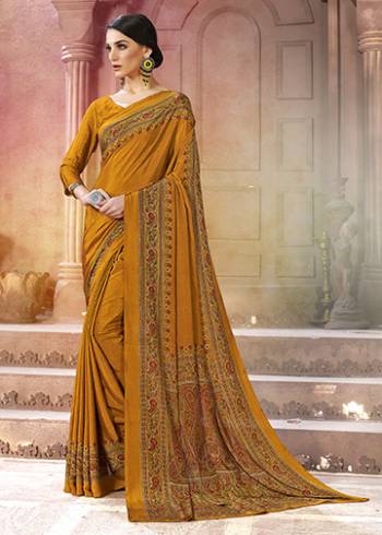 For Your Casuals Or Semi-Casuals, Grab This Light Weight Printed?Saree Fabricated On Crepe. Its Fabric IS Soft Towards Skin And Ensures Superb Comfort All Day Long. Buy Now