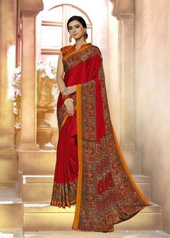For Your Casuals Or Semi-Casuals, Grab This Light Weight Printed?Saree Fabricated On Crepe. Its Fabric IS Soft Towards Skin And Ensures Superb Comfort All Day Long. Buy Now
